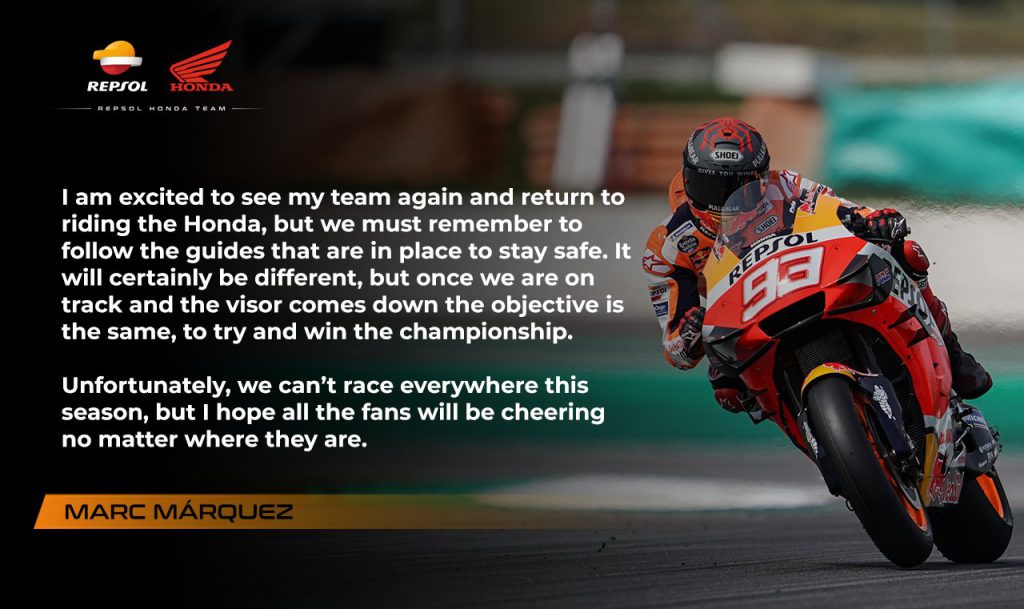 “มาร์เกซบราเธอร์” อยากบิด Honda RC213V คัมแบ็กศึกโมโตจีพี 2020