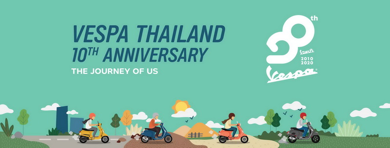 VESPA THAILAND ถ่ายทอดเรื่องราวประทับใจ “THE JOURNEY OF US”ตลอดระยะเวลา 10 ปี ในไทย
