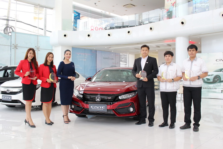 ซัมมิท ฮอนด้า ออโตโมบิล คว้ารางวัล ‘ส่วนแบ่งการตลาด เหนือกว่าคู่แข่งต่อเนื่อง’ทั้ง 5 สาขา