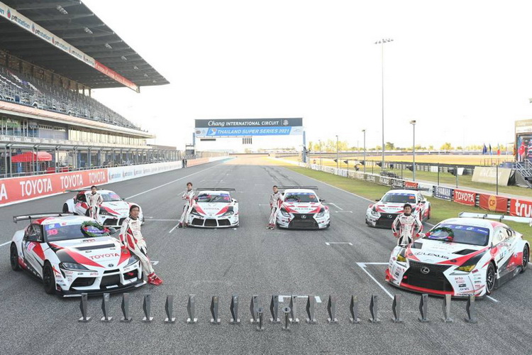 “Toyota Gazoo Racing Team Thailand” ควบแชมป์ Thailand Super Series 2021 ที่บุรีรัมย์