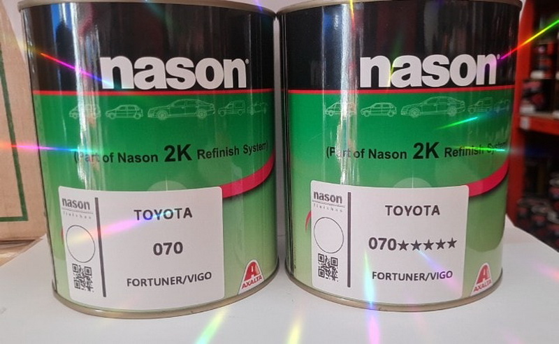 สีเบอร์ เนสัน (nason) ให้ความเหมือนสีเดิมถึง 90 – 95%