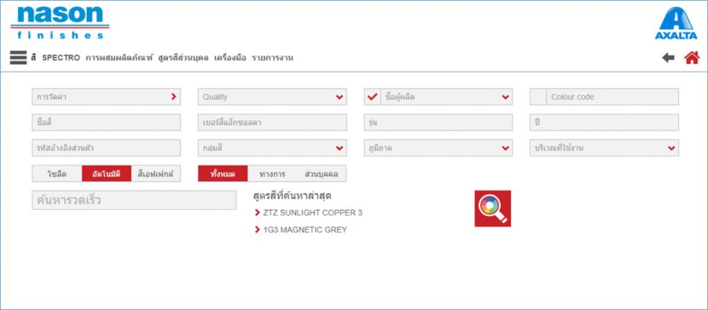แอ็กซอลตา เปิดตัวโปรแกรมพร้อมเว็บไซต์ค้นหาสูตรสี เนสัน