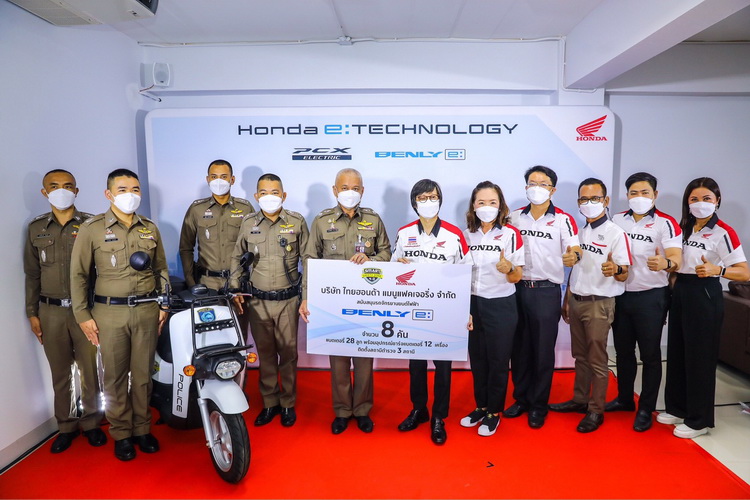 Honda BENLY e ร่วมโครงการ Smart Safety Zone 4.0 ตำรวจชลบุรี