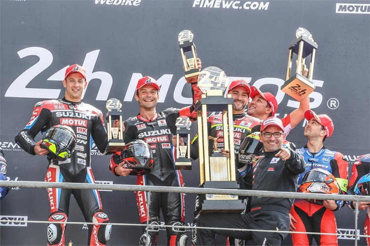 Suzuki ชูถ้วยสนามแรกในการแข่งขัน 24 Heures Motos 2022