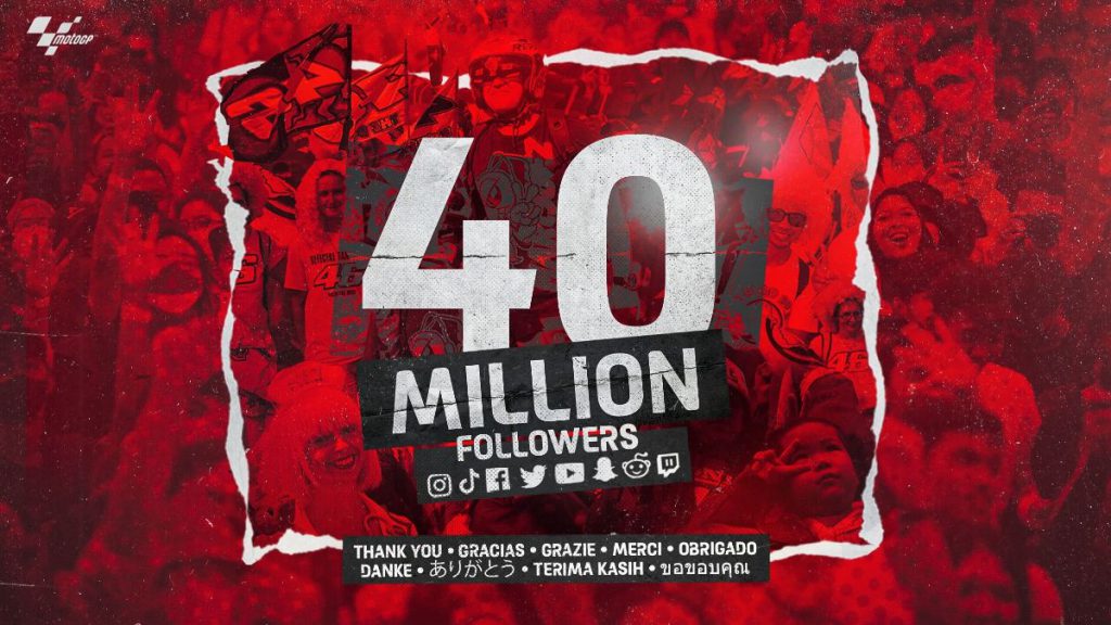MotoGP™ เข้าถึงแฟน ๆ 40 ล้านคนผ่านแพลตฟอร์มโซเชียลและดิจิทัล