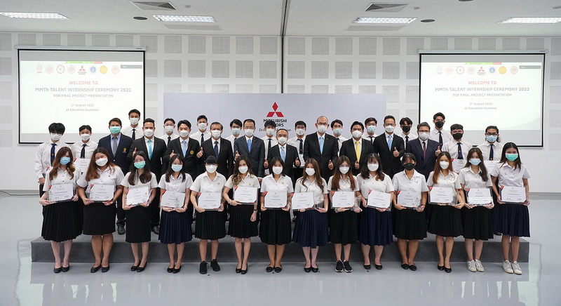มิตซูบิชิ มอเตอร์ส ประเทศไทยส่งเสริมการศึกษาของประเทศไทยด้วยโครงการฝึกงาน
