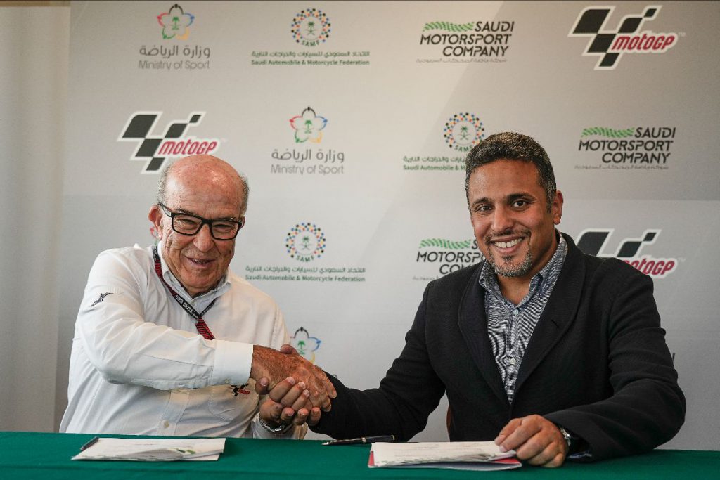 Dorna Sports และ Saudi Motorsport Company ลงนามเพื่อเป็นเจ้าภาพ MotoGP™ ในซาอุดิอาระเบีย