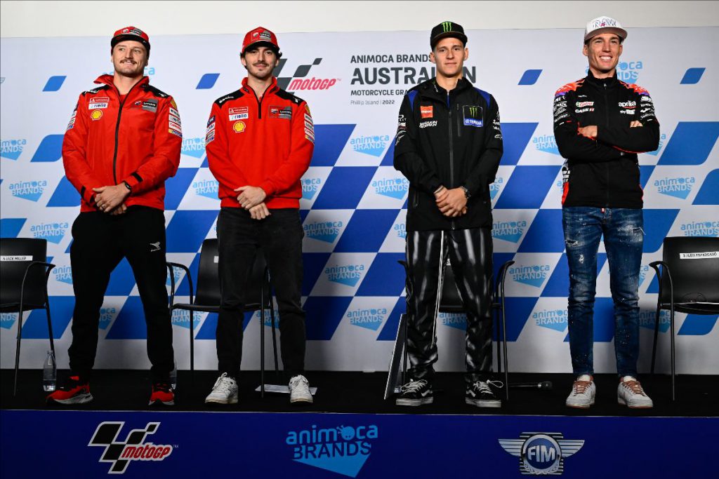 คำพูดจาก Quartararo, Bagnaia, Aleix Espargaro, Miller, Marc Marquez, Oliveira, Gardner และ Guevara