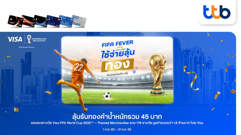 บัตรเครดิต ทีทีบี ร่วมฉลอง FIFA World Cup 2022