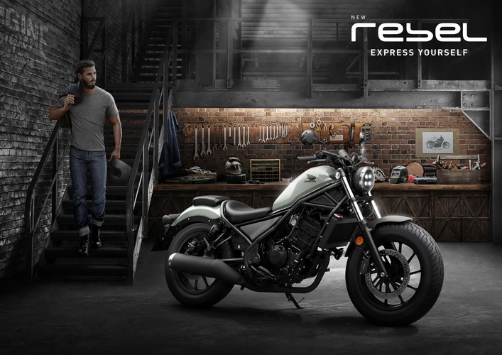 New Rebel 300 ใหม่ สีเทา Smokey Gray