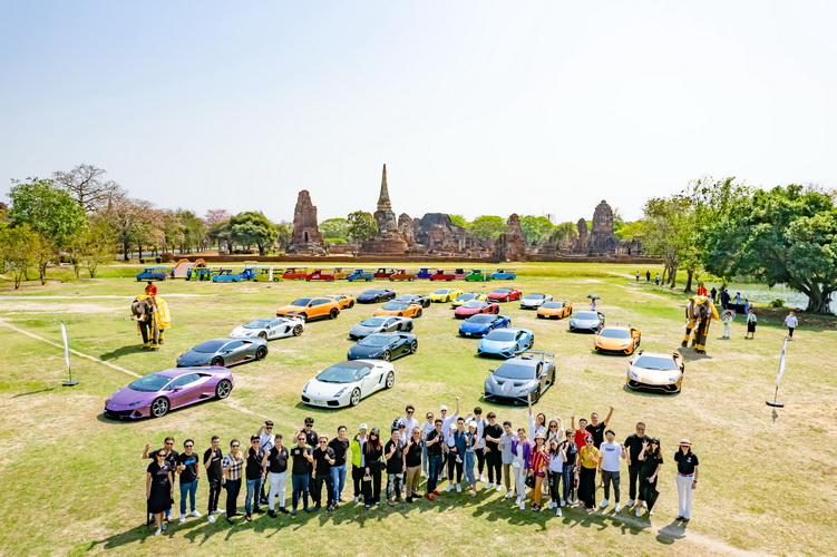 Lamborghini Club Thailand Bull Run Merit Trip at Ayutthaya เปิดประสบการณ์การขับขี่สุดพิเศษครั้งแรกของปี
