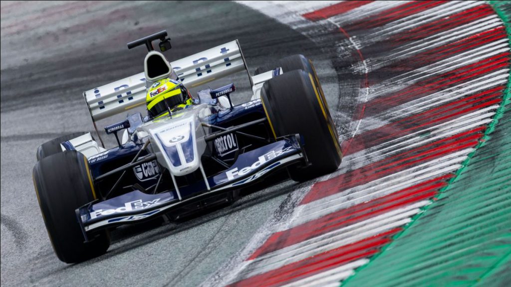 Ralf Schumacher สาธิตรถ BMW Williams F1 ที่ Portimao
