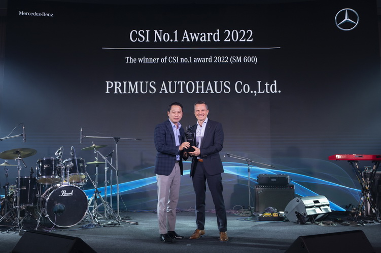 “เบนซ์ไพรม์มัส” คว้า 4 รางวัลครองแชมป์ CSI ขวัญใจลูกค้า Mercedes-Benz