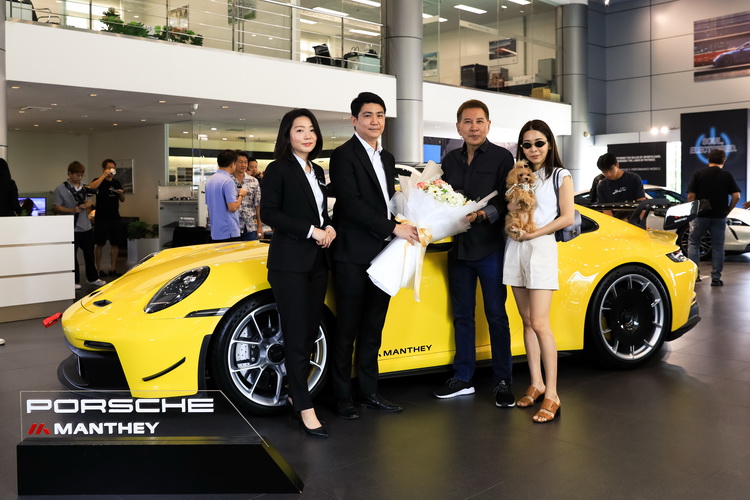 “ปอร์เช่ ประเทศไทย”ส่งมอบรถ “ปอร์เช่ 911 GT3 พร้อมชุดแต่ง Manthey คันแรกของอาเซียน
