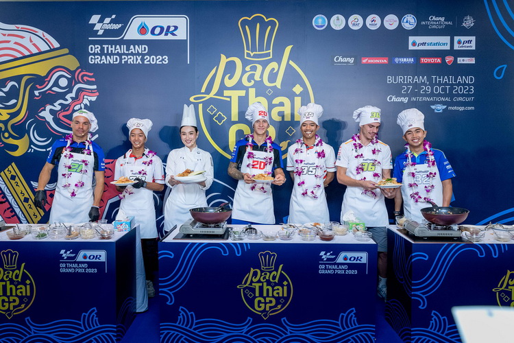 “นักบิดดัง” ควงตะหลิวลุยศึก “ผัดไทยจีพี”