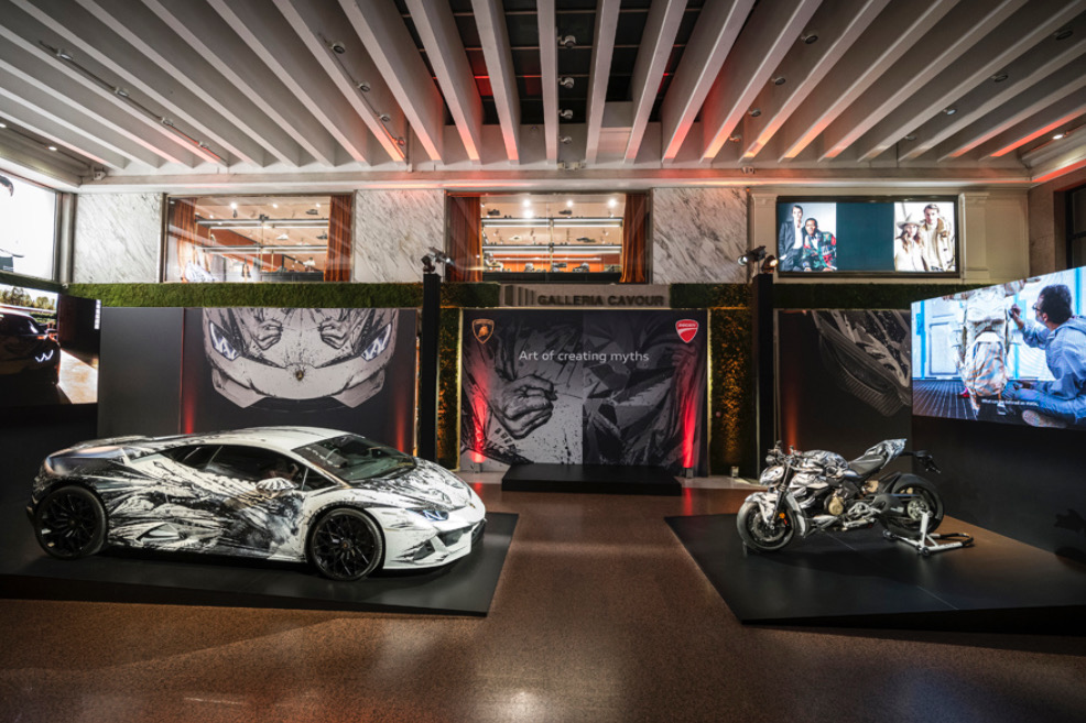 Automobili Lamborghini และ Ducati ร่วมกันเฉลิมฉลองศิลปะของ Paolo Troilo