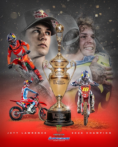 “Team Honda HRC” ครองแชมป์พรีเมียรค์ลาส AMA Supercross 2024