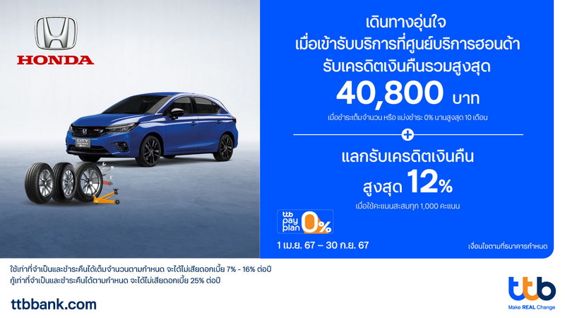 บัตรเครดิต ttb มอบความอุ่นใจทุกการเดินทาง