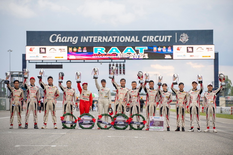 แมดคาวพาทีม TOYOTA GAZOO Racing Thailand ครองแชมป์ RAAT 2024 สนาม 2 บุรีรัมย์สำเร็จ