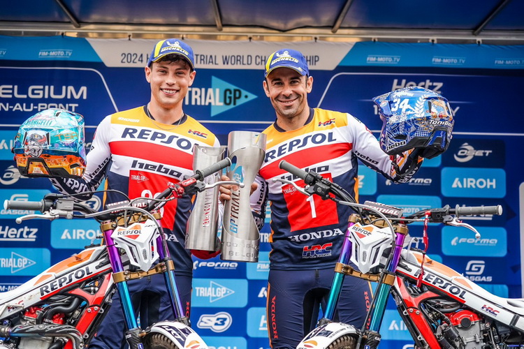 Repsol Honda Team ยืนโพเดียมที่ 1 และ 2 TrialGP สนามที่ 5 ประเทศเบลเยียม