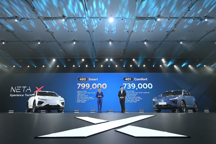 NETA เปิดตัว NETA X รถยนต์พลังงานไฟฟ้าสไตล์ SUV อย่างเป็นทางการสู่ตลาดเมืองไทย