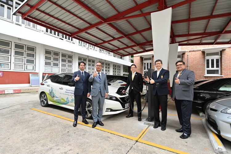 นิสสัน ร่วมมือ 3 หน่วยงาน เปิดโครงการทดสอบการใช้พลังงานไฟฟ้าจากรถยนต์กลับเข้าสู่ระบบจ่ายไฟฟ้า