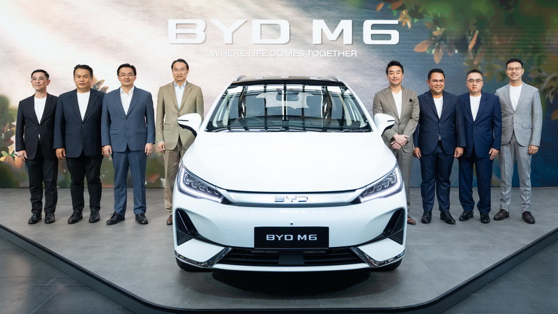 BYD M6 รถ MPV ไฟฟ้า 6 ที่นั่ง ตอบโจทย์ครอบครัวยุคใหม่