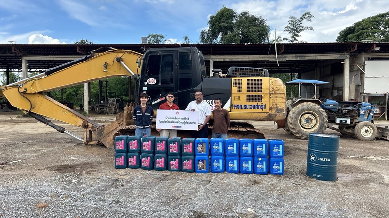 น้ำมันเครื่องคาลเท็กซ์ ระดมทีมและเครื่องจักร ช่วยเหลือฟื้นฟู ผู้ประสบภัยน้ำท่วม จังหวัดเชียงราย