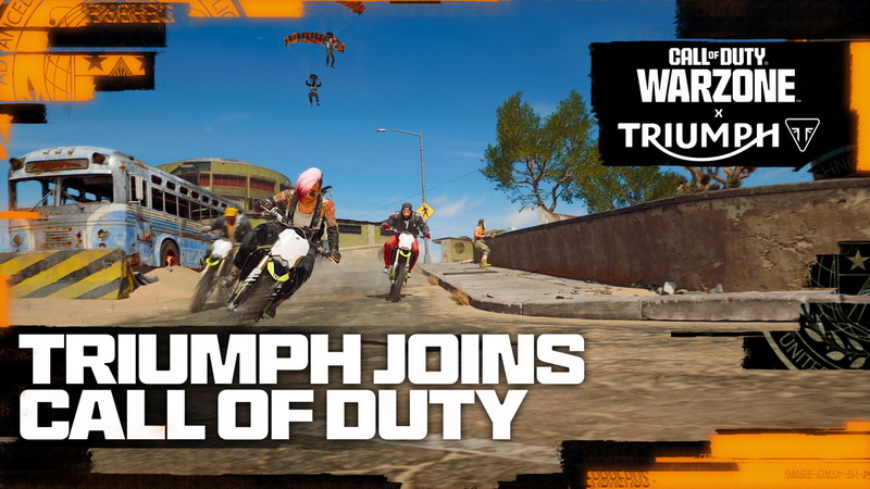 เผยภาพรถจักรยานยนต์ไทรอัมพ์ TF 250-X ในเกม Call of Duty®: WARZONE™ ฤดูกาล 1