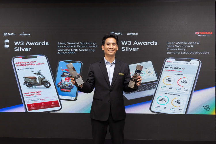 ไทยยามาฮ่ามอเตอร์ คว้า 2 รางวัลระดับโลก “W3 Award 2024”