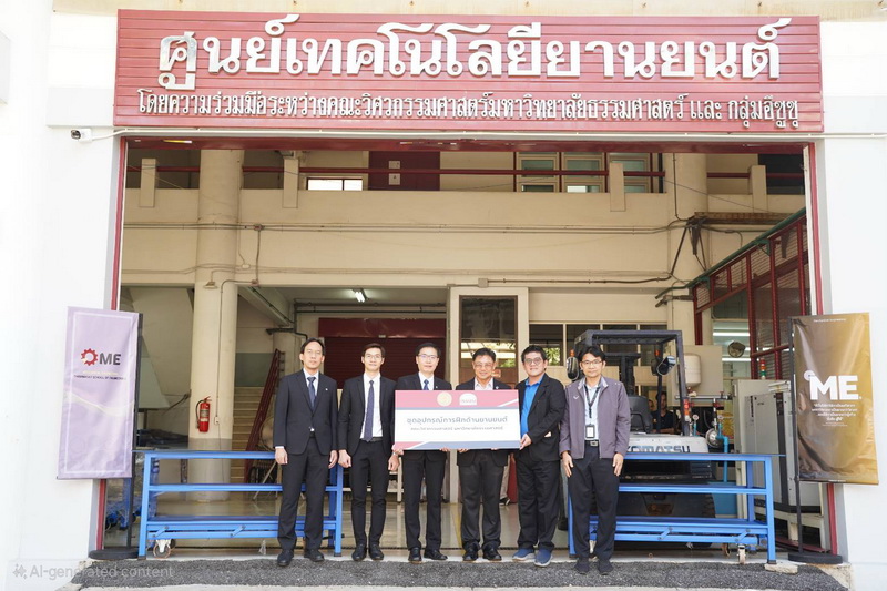 มูลนิธิกลุ่มอีซูซุมอบชุดอุปกรณ์การฝึกด้านยานยนต์ ให้แก่คณะวิศวกรรมศาสตร์ มหาวิทยาลัยธรรมศาสตร์