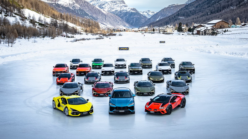 Lamborghini Accademia Neve เฉลิมฉลอง 10 ปีแห่งความตื่นเต้นและประสิทธิภาพใน Livigno