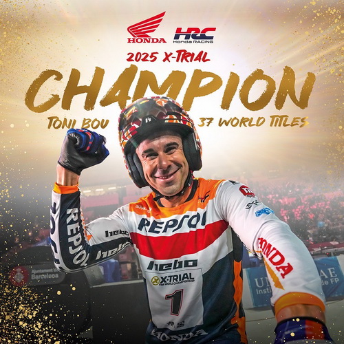 “Repsol Honda HRC” ผงาดแชมป์โลก X-Trial 2025