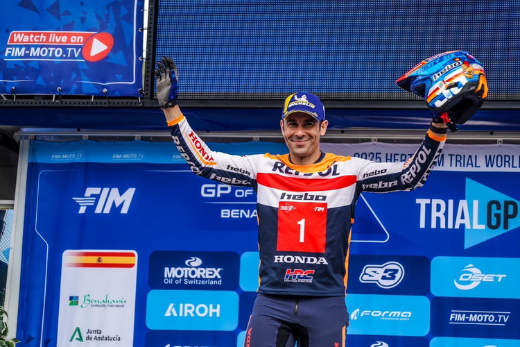Repsol Honda HRC ผลงานหรูเปิดฤดูกาล “โทนี่ โบ” คว้าชัยชนะทะยานขึ้นนำตารางชิงแชมป์โลก TrialGP2025 ที่สเปน
