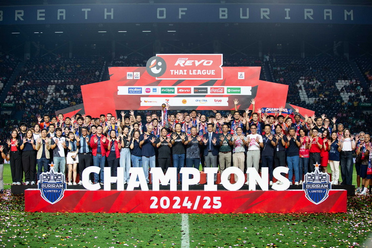 ยามาฮ่าร่วมฉลองความสำเร็จบุรีรัมย์ ยูไนเต็ด คว้าแชมป์ฟุตบอลไทยลีก สมัยที่ 10